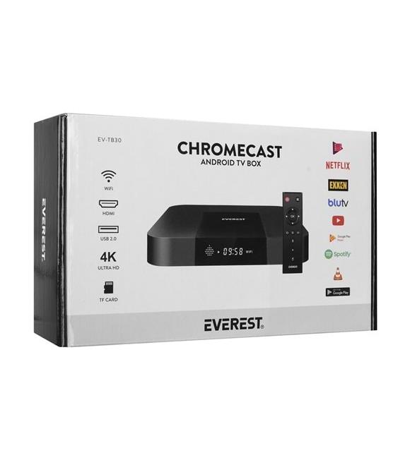 Everest EV-TB30 Amlogic905W Işlemci 2G RAM+16 Dahili H.Wifi+ Quad ARM Cortex-A53 Kum Android TV Box