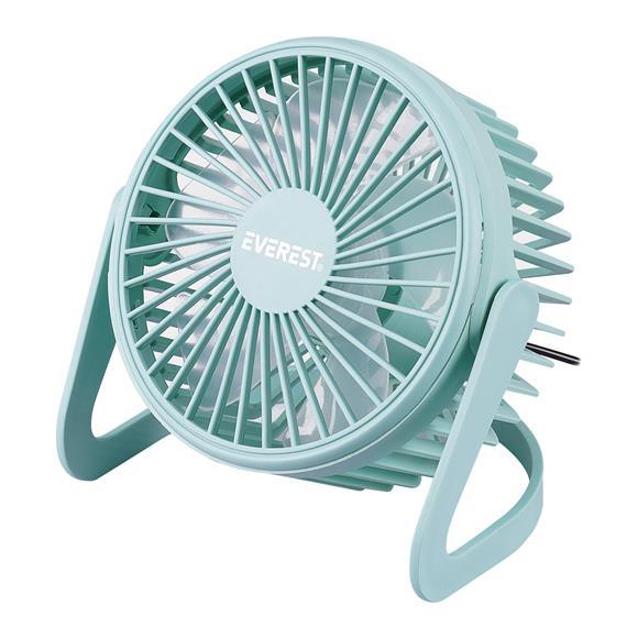 Everest EFN-505 Masaüstü Turkuaz Usb Fan (145mmx141mmx105 mm)