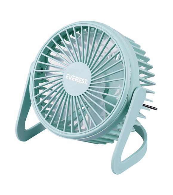 Everest EFN-505 Masaüstü Turkuaz Usb Fan (145mmx141mmx105 mm)