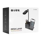S-link SL-M9054 Siyah TypeC 10W Kablosuz Şarj Cihazı Kalemlikli Masa Lambası_1