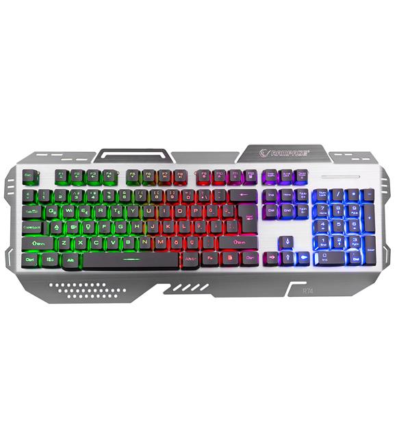 Rampage KB-R74 Gökkuşağı Aydınlatmalı USB Gaming Q Multimedia Klavye