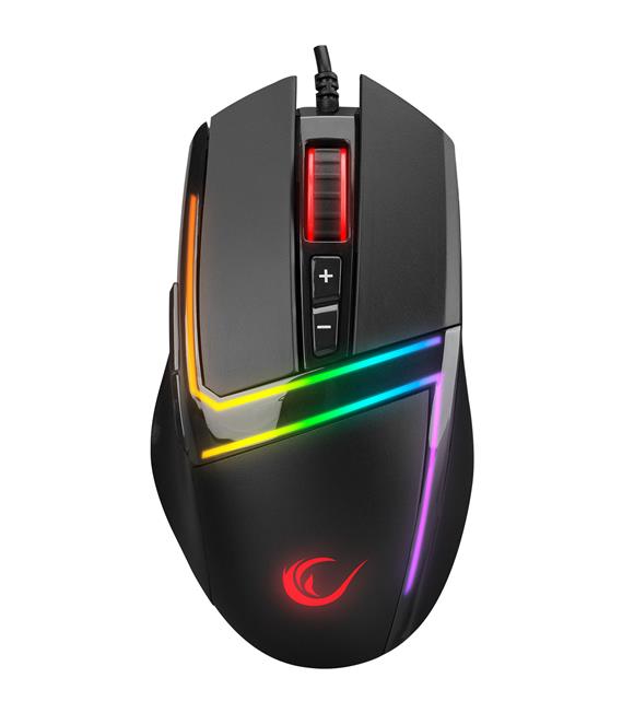 Rampage SMX-R76 BOLT Usb Siyah RGB Ledli 10000 dpi Gaming Oyuncu Mouse
