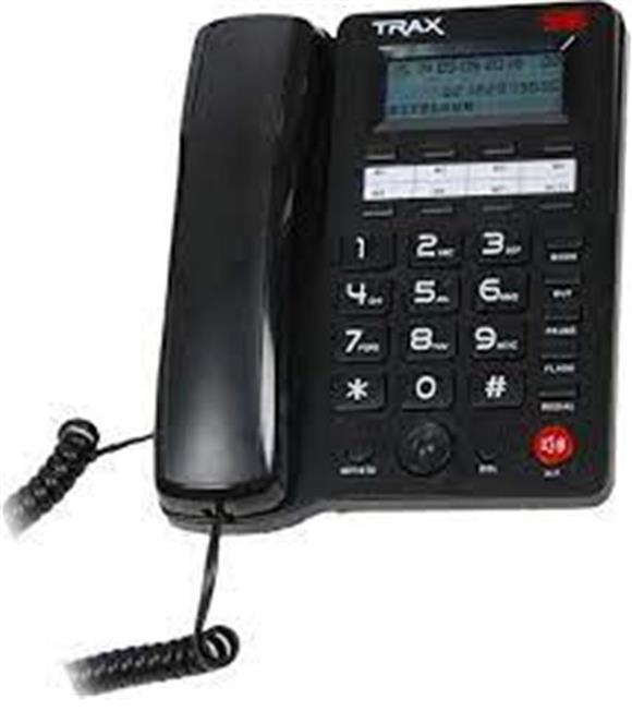 TRAX TC605 Siyah PB 16 Haneli LCD Ekran Handsfree Pilsiz Çalışma Masa Üstü Telefon