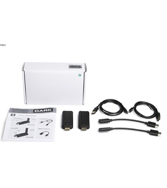 Dark DK-HD-WHDG102K 1080P 22TX(Transmitter) Destekli Kablosuz HDMI Ses ve Görüntü Aktarım Kiti