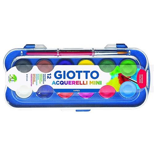 Giotto Sulu Boya Acquarell Blocks 23 MM 12 Li 352300 Okula Dönüş Kampanyası Boya Gereçleri