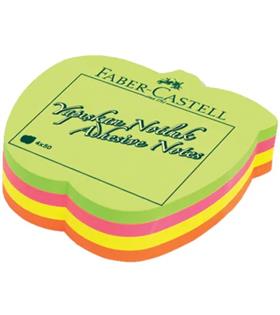 Faber-Castell Yapışkanlı Not Kağıdı Elma Şekilli 70x70 4 Renk 583039