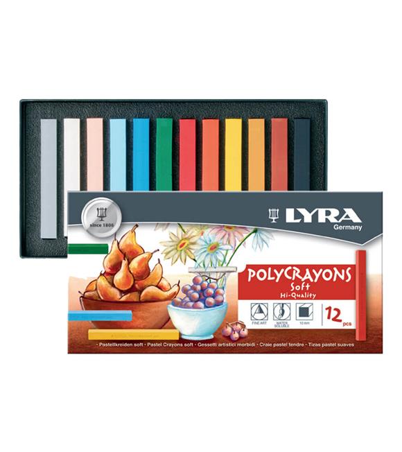 Lyra Toz Pastel Boya Polycrayons 12 Lİ 5651120