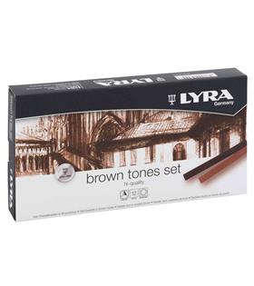 Lyra Toz Pastel Polycrayons 12 Lİ Kahverengi Tonlar 5641121 Ofis Ve Kırtasiye