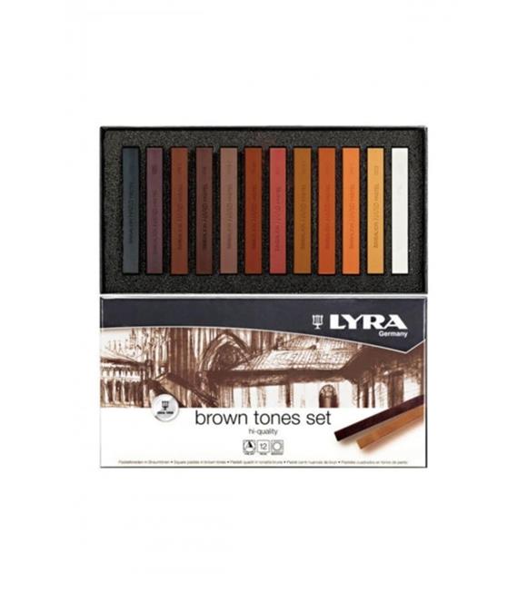 Lyra Toz Pastel Polycrayons 12 Lİ Kahverengi Tonlar 5641121