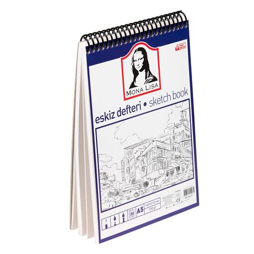 Mona Lisa Eskiz Defteri Telli A5 120 GR 50 YP MN13-5 Okula Dönüş 2026 — Çanta, Defter, Kalem Ve Matara İndirimleri
