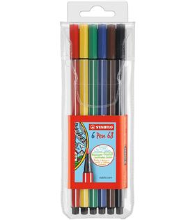 Stabilo Keçe Uçlu Boya Kalemi 6 Lı Paket 6806/PL