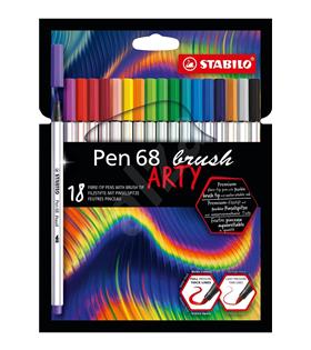 Stabilo Keçe Uçlu Boya Kalemi Pen 68 Brush Arty 18 Li Renk