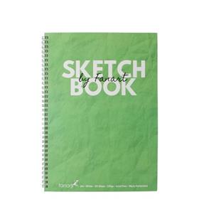 Fanart Academy Sketch Book 120 GR Spiralli 50 YP A4 Yeşil 8673