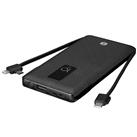 S-link IP-T100C 10000mAh Lightning+Micro+Type C Kablolu Powerbank Siyah LCDli_1