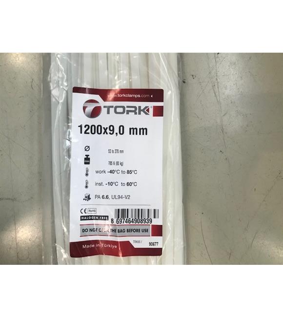 Tork TRK-1200-90W Beyaz 100lü Kablo Bağı