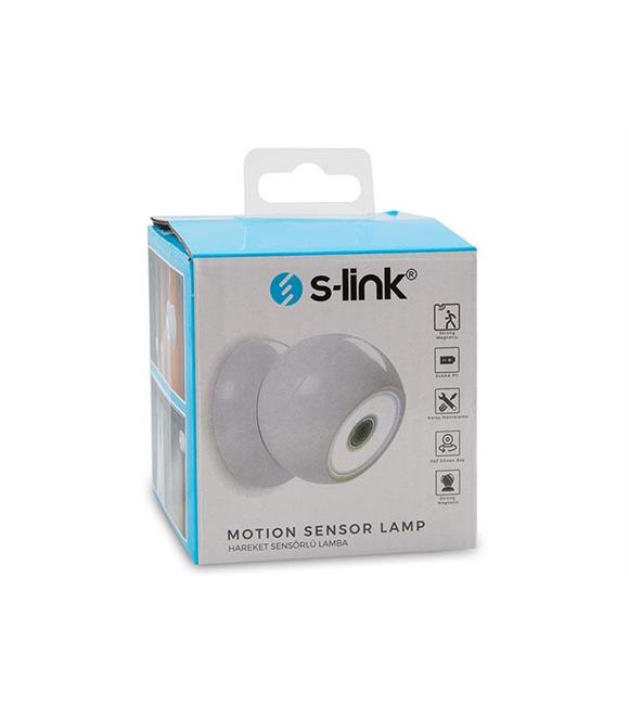 S-link SL-8705 Hareket Sensörlü Acil Durum Lambası 1.5 AAA Pilli_1