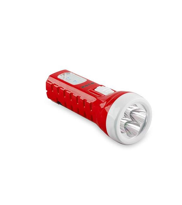 S-link SL-8779 Kırmızı 4 Led + 2 Smd El Feneri