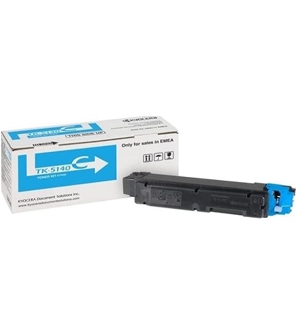 Kyocera TK-5140C Cyan Mavi Orjinal Fotokopi Toneri Ecosys M6030-6530 P6130 5.000 Sayfa