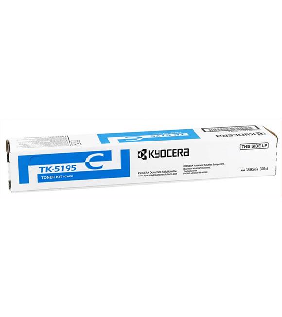 Kyocera TK-5195C Cyan Mavi Orjinal Fotokopi Toneri Taskalfa 306-307ci 7.000 Sayfa
