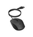 HP 150 240J6AA Siyah Kablolu Optik Kablolu Mouse 1600 DPI Optik Sensörlü