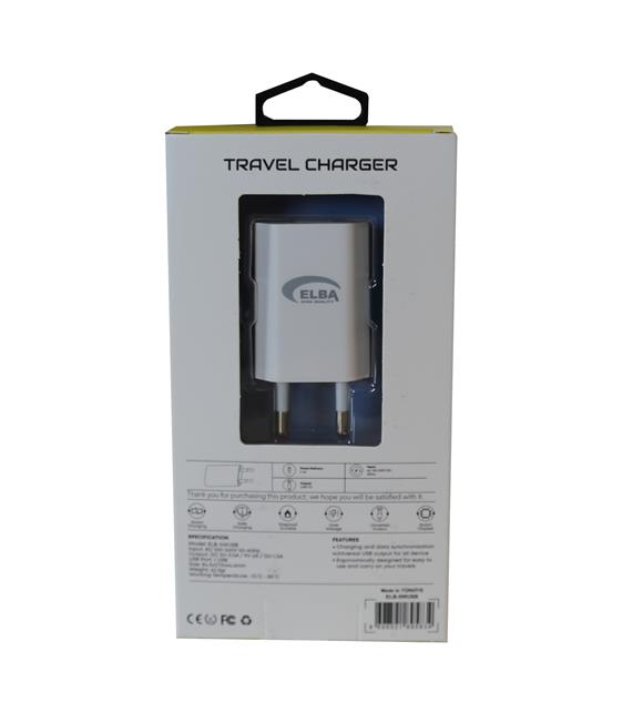Elba Elb08 5W 1.2A Hızlı Şarj Akıllı Koruma Usb EV Şarj Kafa_1