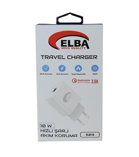 Elba Elb10 10W 3.0A Hızlı Şarj Akıllı Koruma Usb EV Şarj Kafa