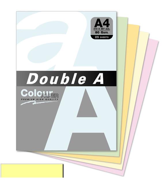 Double A Renkli Kağıt 25 Lİ A4 80 GR Pastel Cheese