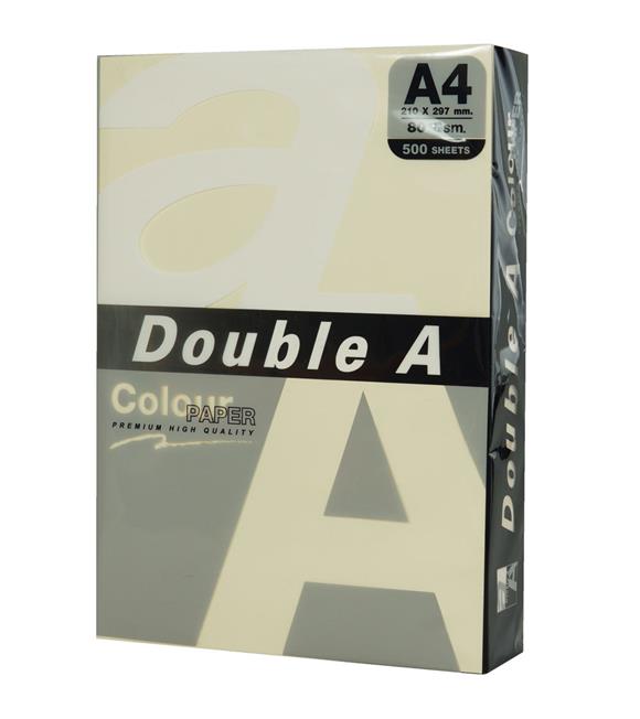 Double A Renkli Fotokopi Kağıdı 500 LÜ A4 80 GR Pastel Fildişi