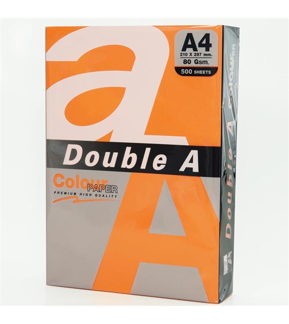 Double A Renkli Kağıt 500 LÜ A4 80 GR Safron