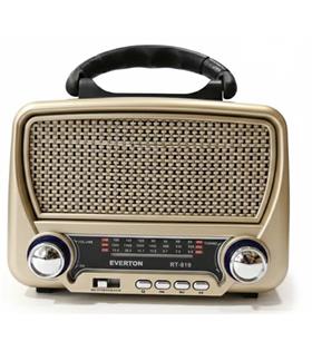 Everton Rt-819 (Solar Güneş Panelli) Bluetooth Fm-Usb-Tf Card-AUX Şarjlı Nostaljik Radyo El Feneri