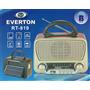 Everton Rt-819 (Solar Güneş Panelli) Bluetooth Fm-Usb-Tf Card-AUX Şarjlı Nostaljik Radyo El Feneri