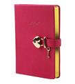 Vj Defter Hush Hush Kilitli 13x18 80 GR 160 YP Çizgili Fuşya 1330