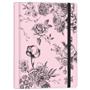 Vj Defter Black & Pink Florals Spr. 16,5x22,5 96/1