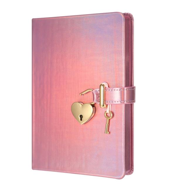 Vj Defter Hush Kilitli 13x18 80 GR 160 Yaprak Çizgili Lila