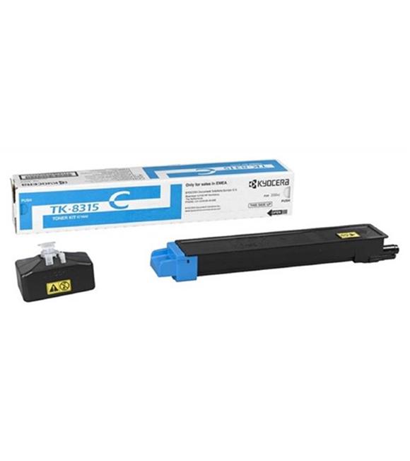 Kyocera TK-8315C Cyan Mavi Orjinal Fotokopi Toneri Taskalfa 2550ci 6.000 Sayfa