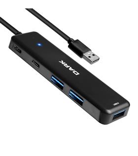 Dark DK-AC-USB347 Connect Master X5C USB3.2Gen 1 Type-A to 3 Port USB-A&1 Port Type-C 2.0-1X Type-C