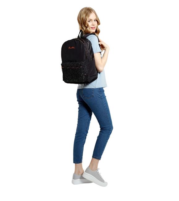 Kaukko Sırt Çantası Brıght Taşlı-Siyah K1524