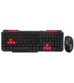 Everest KM-6825 Siyah Usb Kırmızı Tuşlu Türkçe Multimedia Klavye + Mouse Set