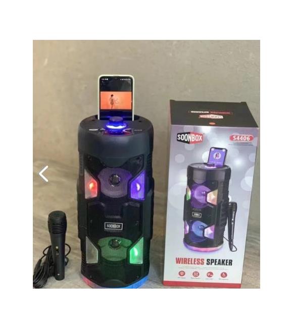 Heartz S4406 Mikrofonlu Şarjlı Kumandalı Sd-usb Bluetooth RGB Spekaer