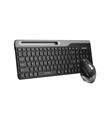 A4 Tech Fstyler FB2535C Gri Bluetooth+2.4G Nano Fn Multimedya Klavye Şarjlı Mouse Set