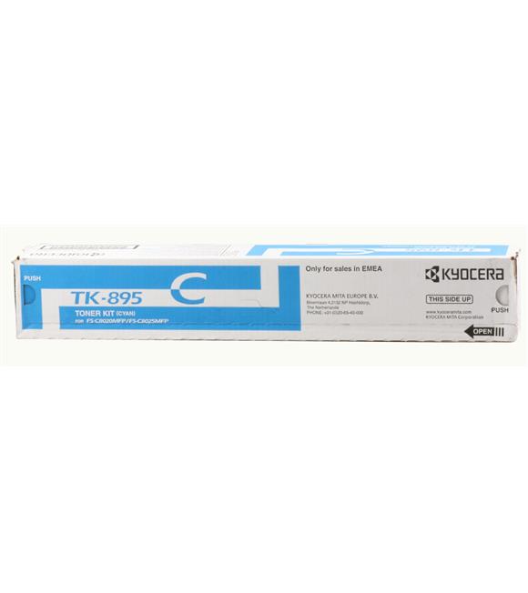 Kyocera TK-895C Cyan Mavi Orjinal Fotokopi Toneri FS-C8020-8025-8520-8525 6.000 Sayfa