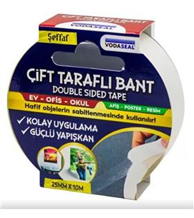 VODASEAL ÇİFT TARAFLI FİLMİK BANT 25 MMX10 MT 0691
