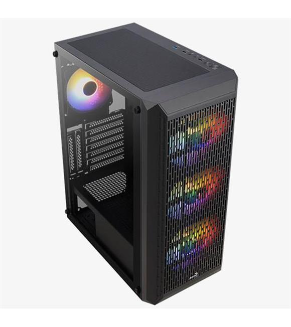 Aerocool-AE BEAM Beam 4 x 12cm FRGB Fanlı Mini Tower Kasa
