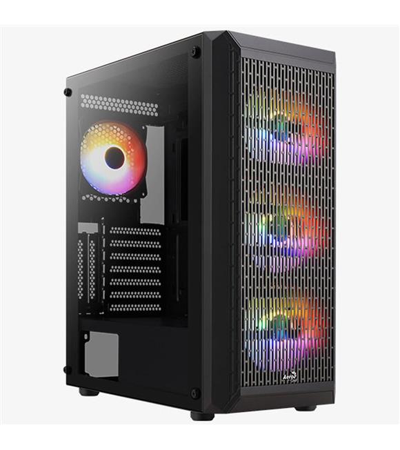 Aerocool-AE BEAM 500 Beam 500W 4 x 12cm FRGB Fanlı Mini Tower Kasa