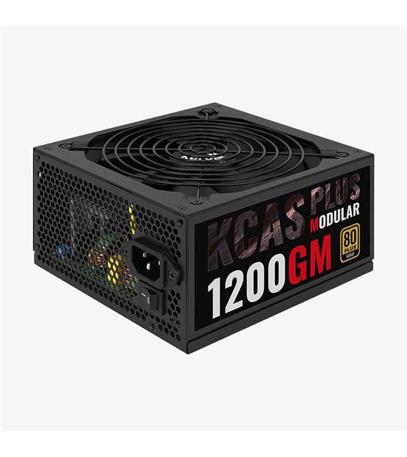 Aerocool-AE KCASP1200GM KCAS1200GM 1200W 100-240V AC 14cm Fan 80+ Gold Güç Kaynağı
