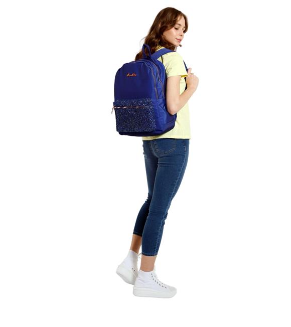 Kaukko Sırt Çantası Brıght Taşlı-Lacivert K1522