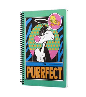 Mabbels Spiralli Defter Looney Tunes Im Perrfect Yeşil 80 YP 17x24 DFT-388630