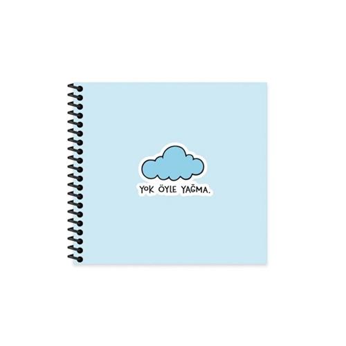Keskin Color Sticker Defter Hisli Şeyler 16x15 50 YP Çizgili Yok Öyle Yağma Okula Dönüş Kampanyası Defterler