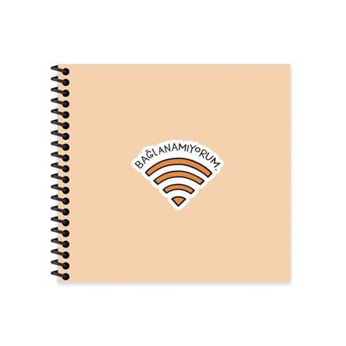 Keskin Color Sticker Defter Hisli Şeyler 16x15 50 YP Çizgili Stickerli Defter Bağlanamıyorum Okula Dönüş Kampanyası Defterler