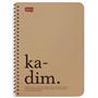 Lugat365 Kraft Kap.Spr Defter Kadim 16x22 80 YP Kareli 500231-99